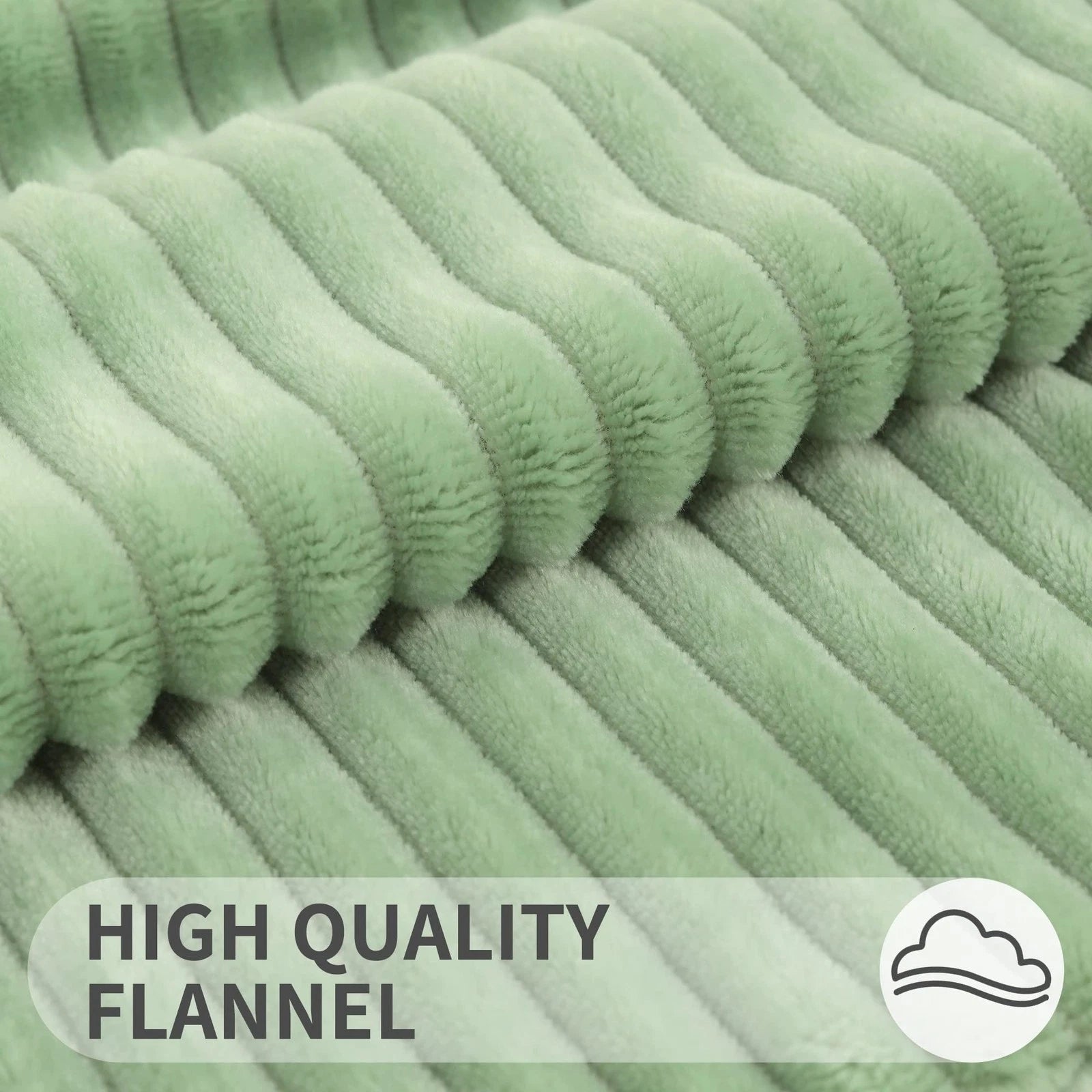 Simmore Decorative Throw Pillow Covers 24x24 Set of 2, Soft Natural Plush Fla...