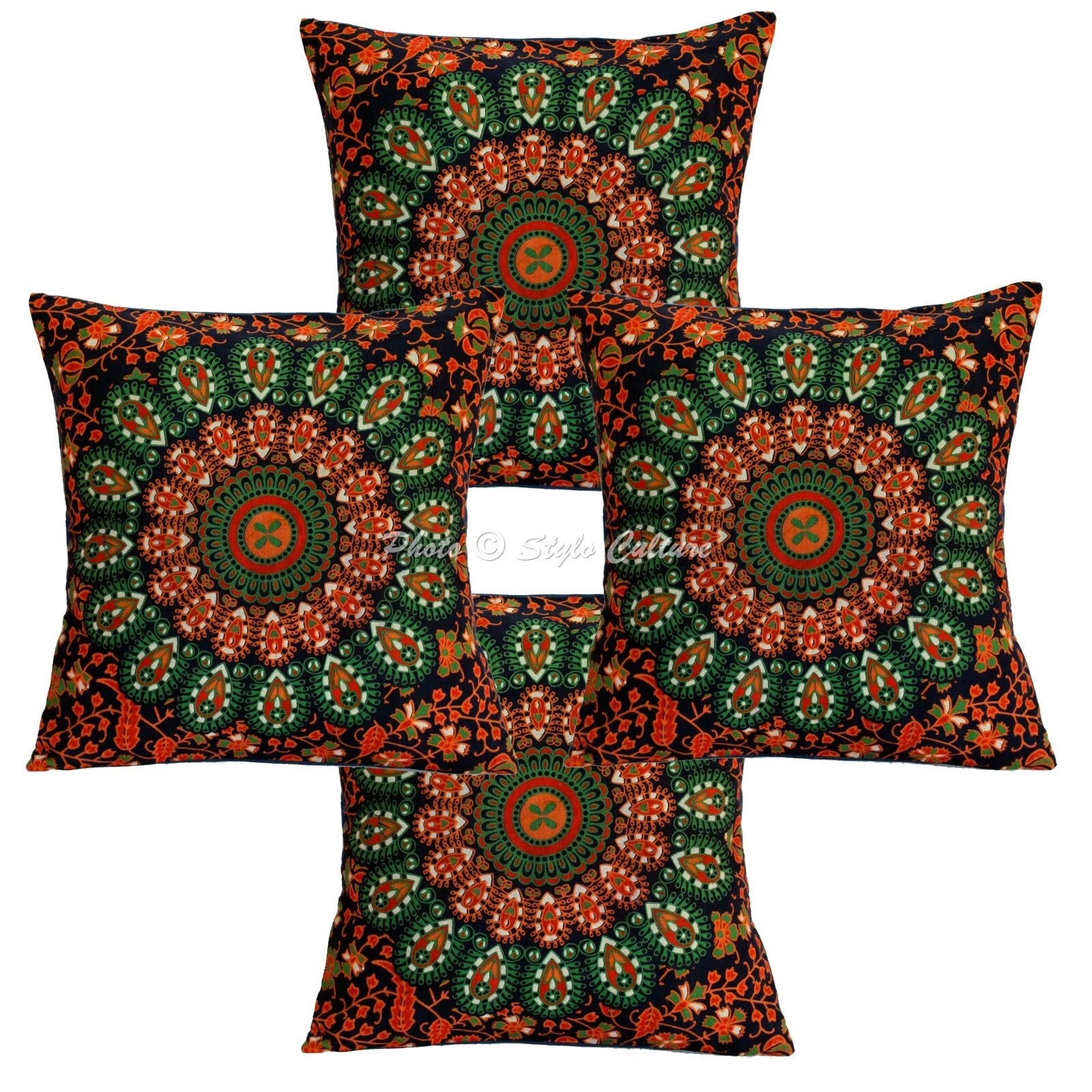 Mandala Cushion Cover Boho Sofa Cover Ethnic Decorative Bohemian Home Decor