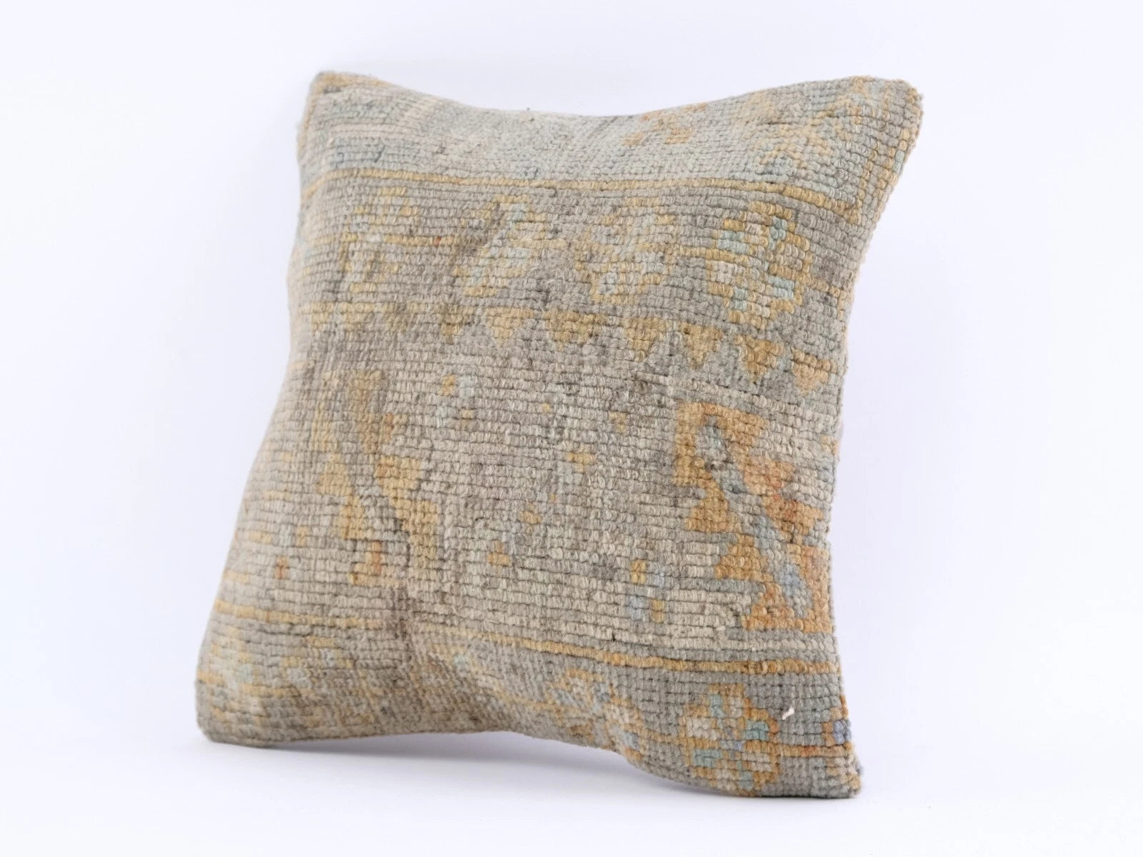 Decorative Jute Square Pillows Cover Cases Handwoven Kilim Rustic Cushion Cover