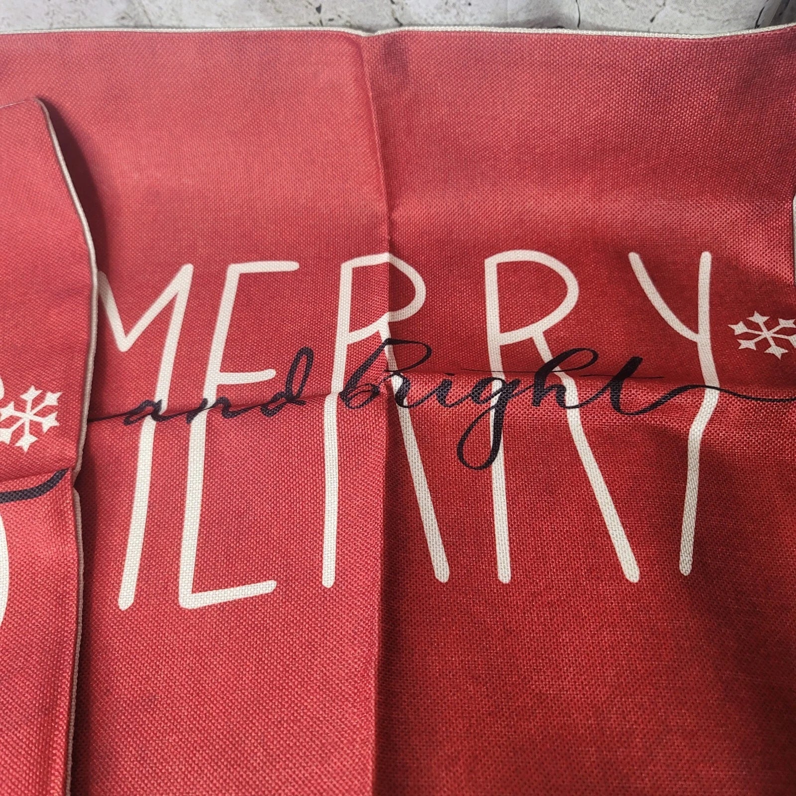2 Merry Christmas Blessing And Bright Cases Throw Pillow Cover Home Cushion Sofa