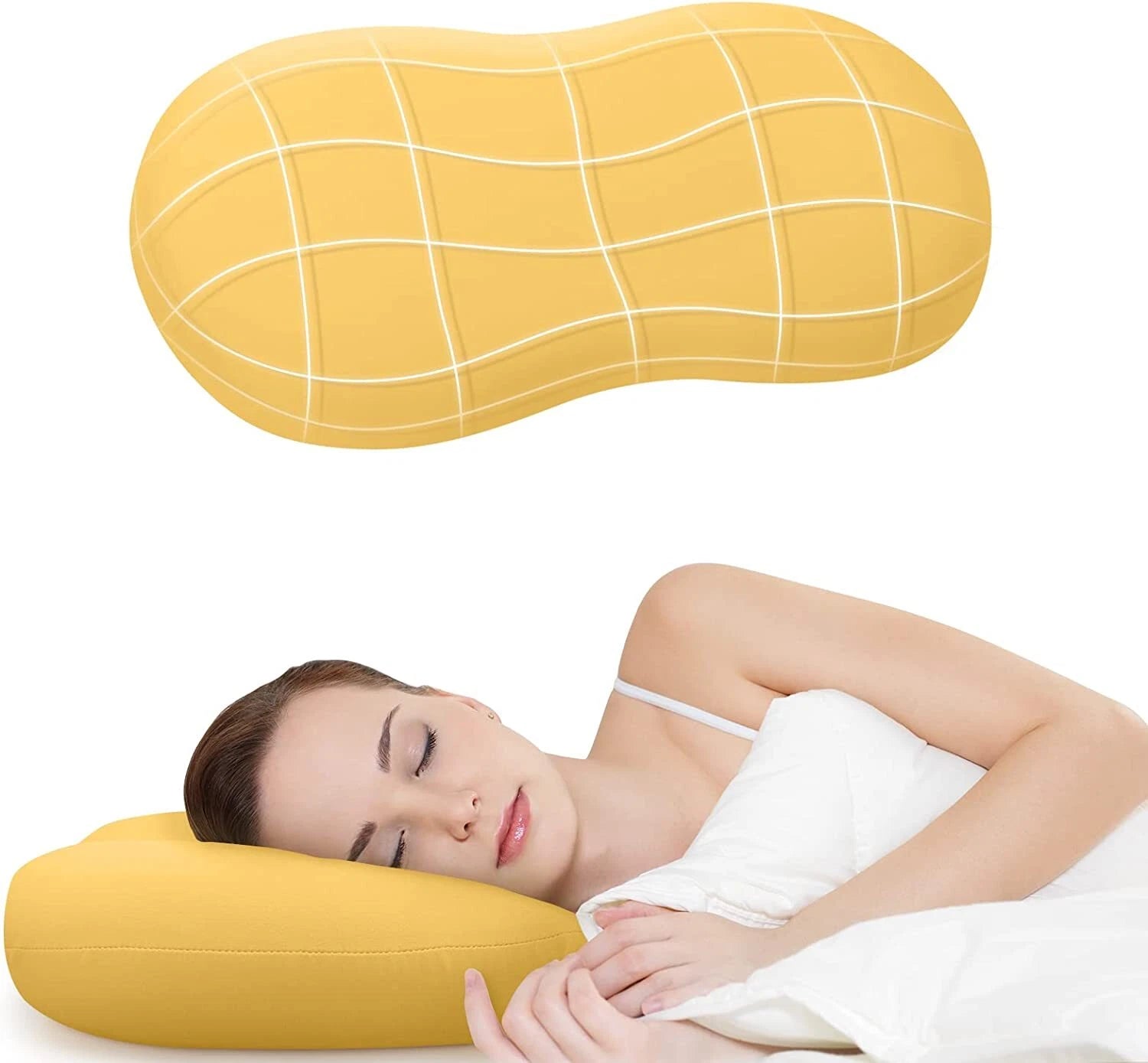 Memory Foam Pillows, Cute Throw Pillows for Couch, Ergonomic (King/Soft)