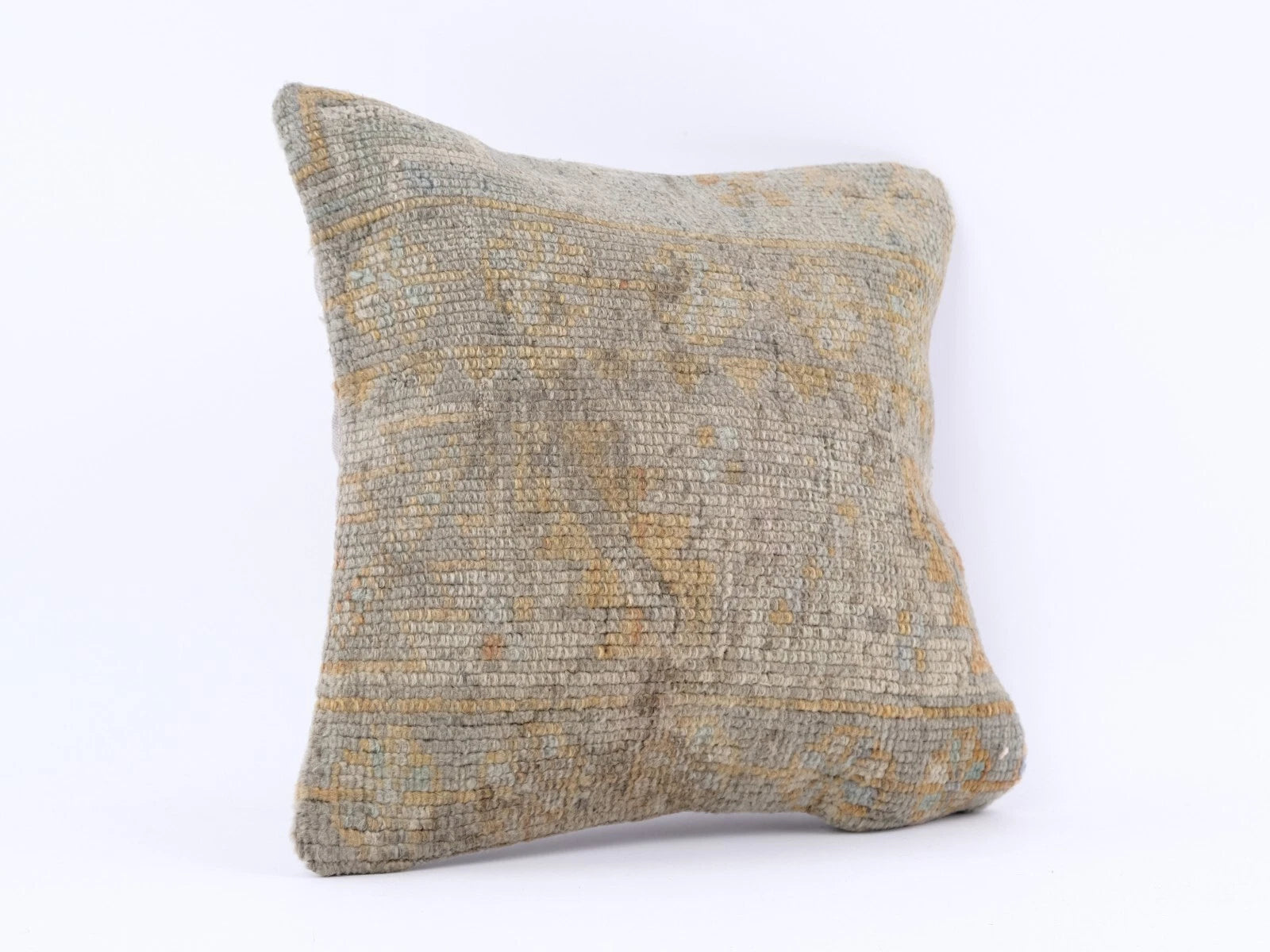 Decorative Jute Square Pillows Cover Cases Handwoven Kilim Rustic Cushion Cover