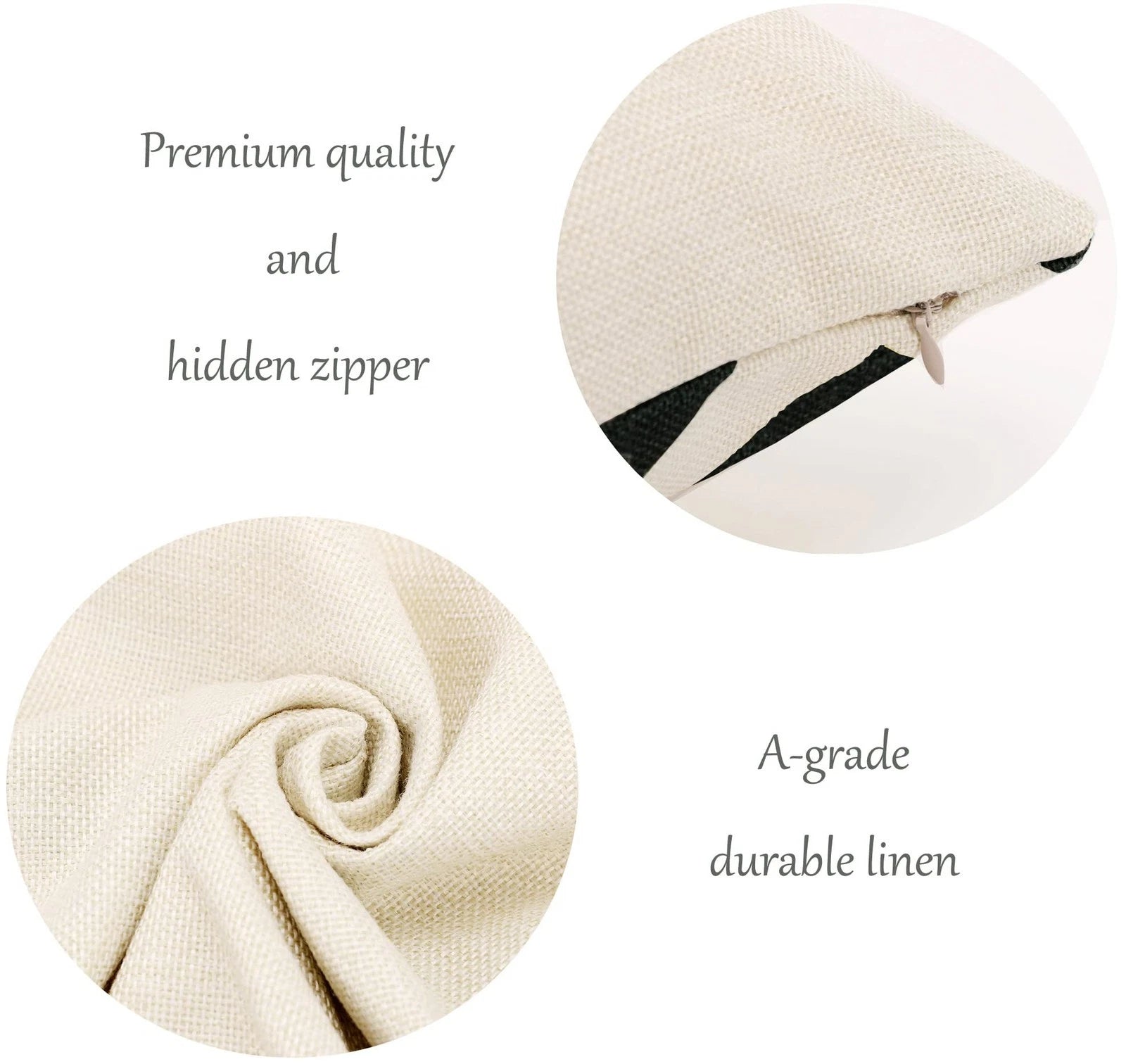 Set of 4 Decorative Throw Pillow Covers 18x18 Inch for Couch, Black and