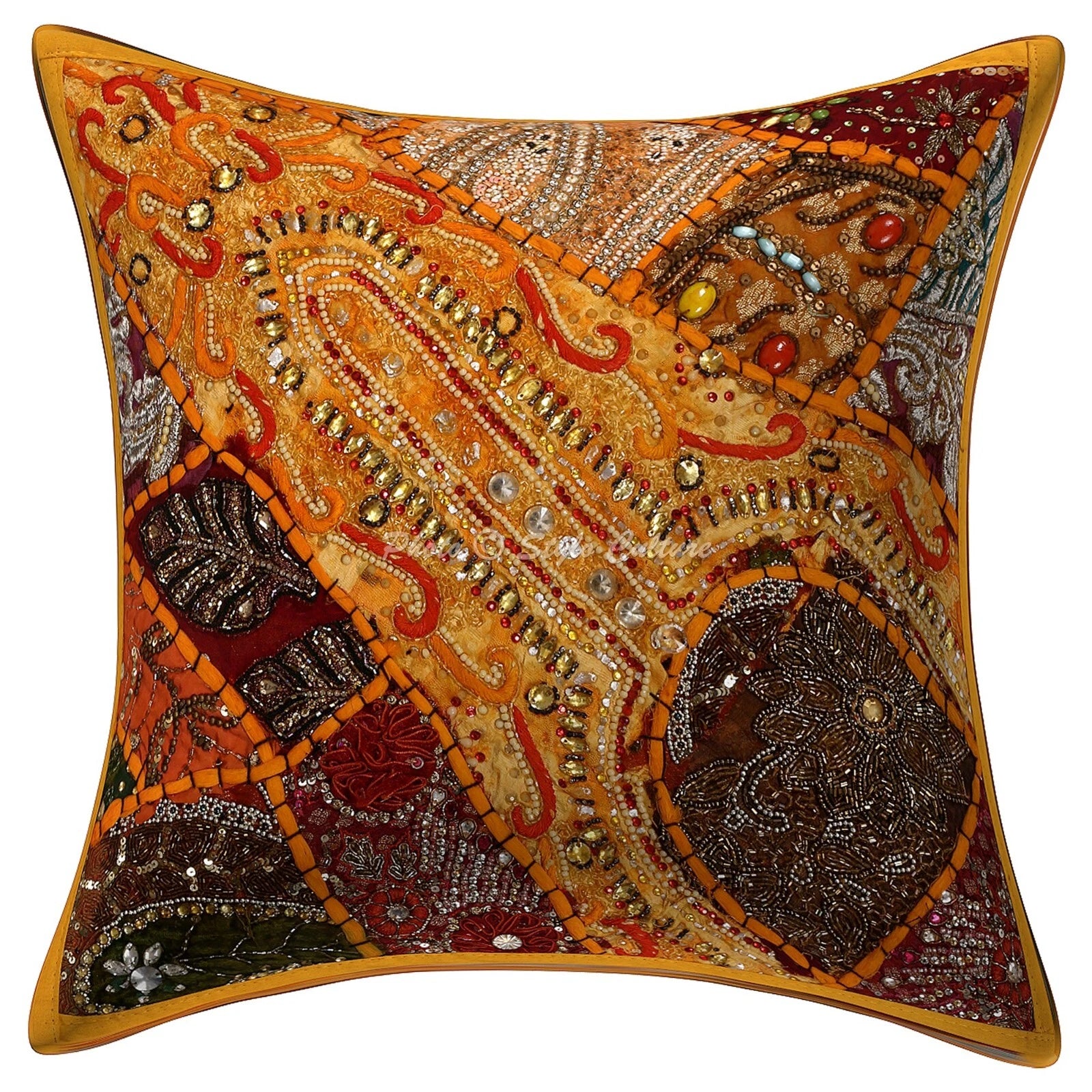 Beaded Floor Pillows Cases Bohemian Car Boho Art Room Decorative Cushion Cover