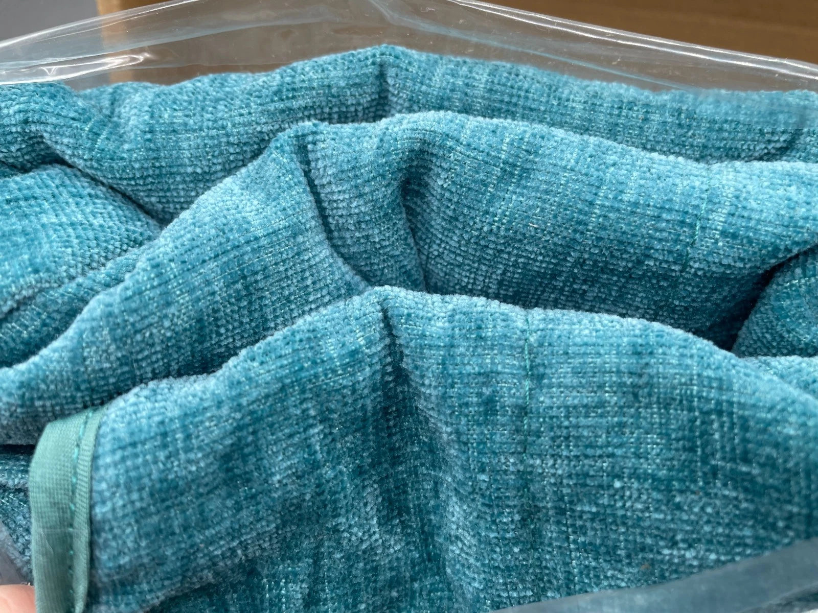 FUTEI Teal Throw Pillow Covers 20x20 Inch Set of 2,Soft Cozy Bound Edge