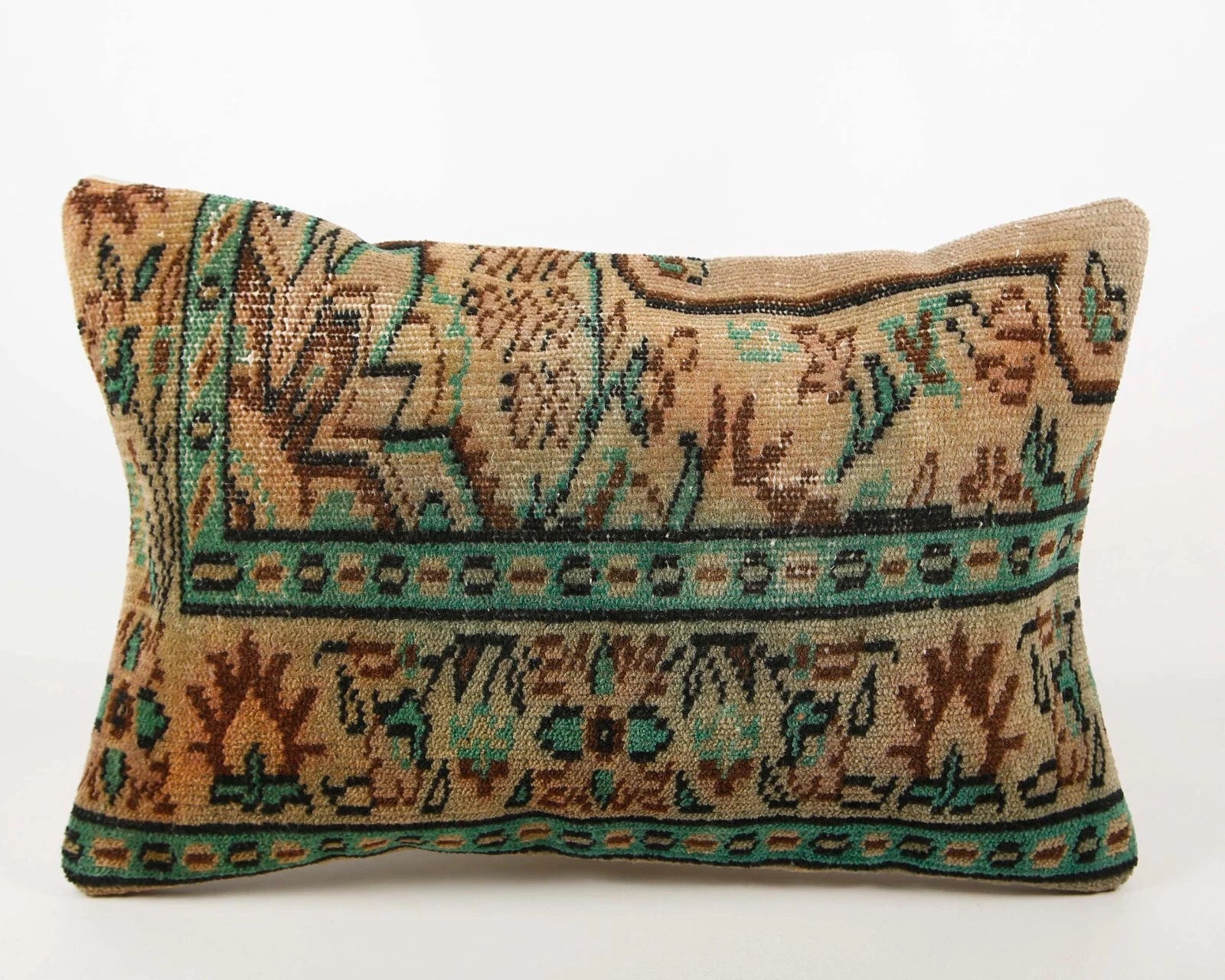 16x24" Vintage Indian Cushion Cover Throw Indian Jute Handmade Kilim Pillow