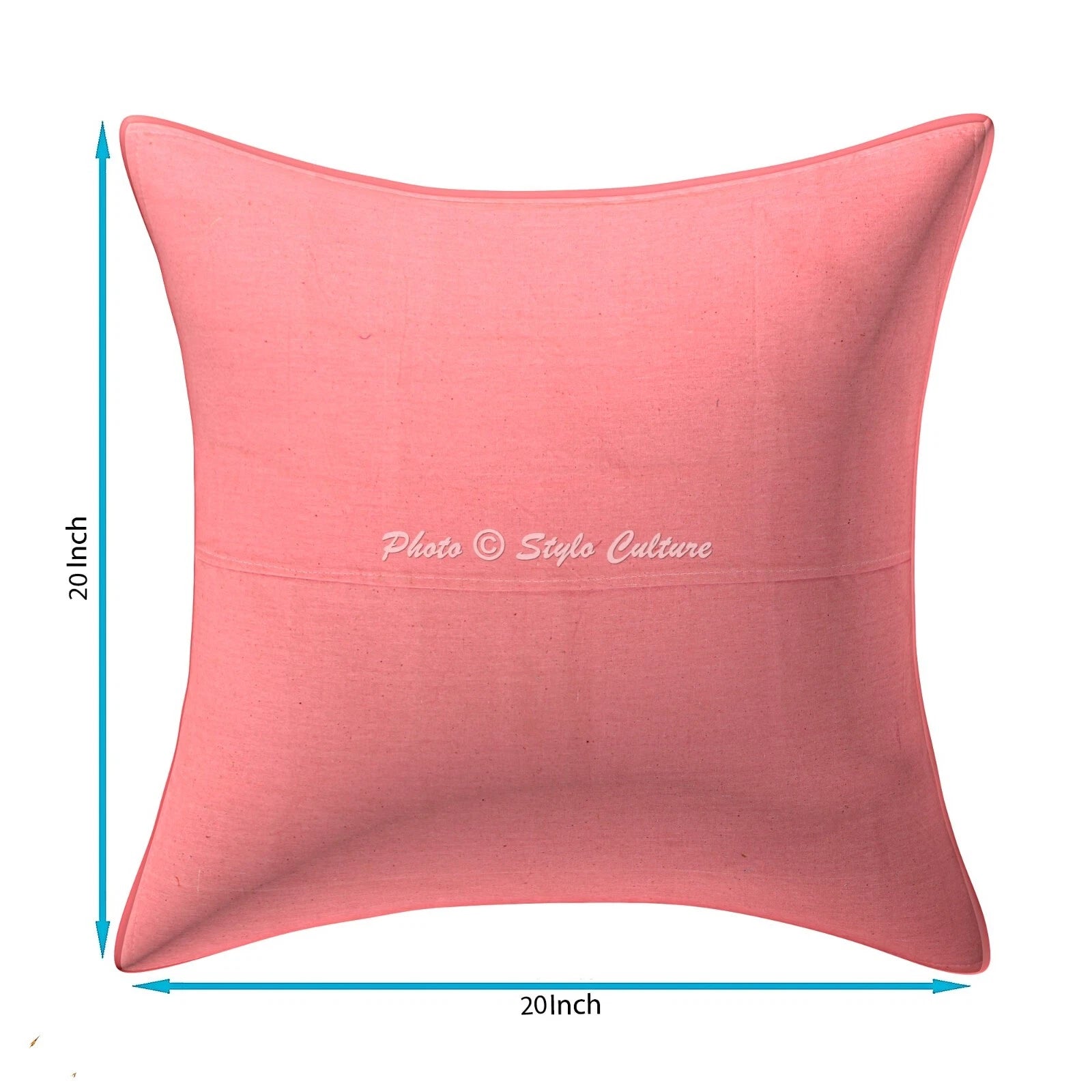 Pink Cushion Cover Vintage Gypsy Handmade Indian Tribal Ethnic Hippie Pillow