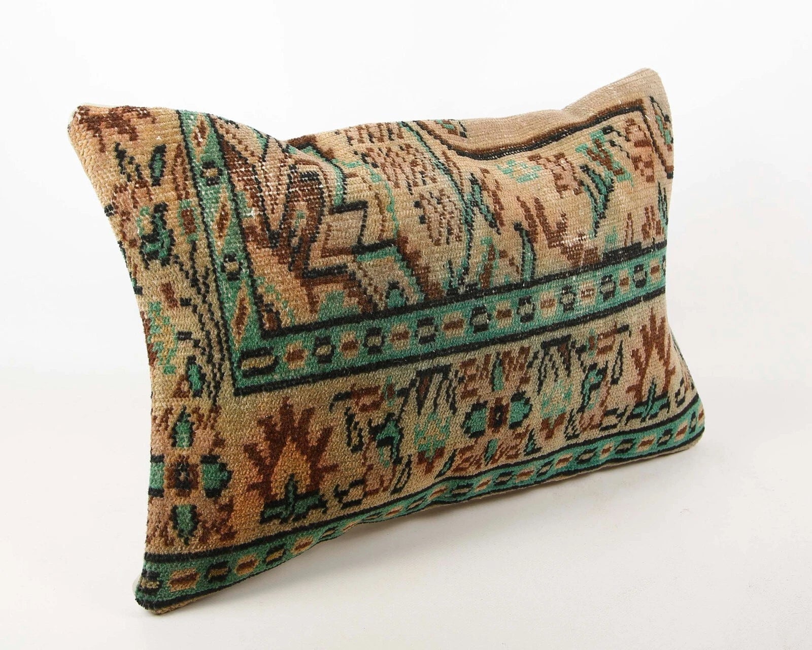 16x24" Vintage Indian Cushion Cover Throw Indian Jute Handmade Kilim Pillow