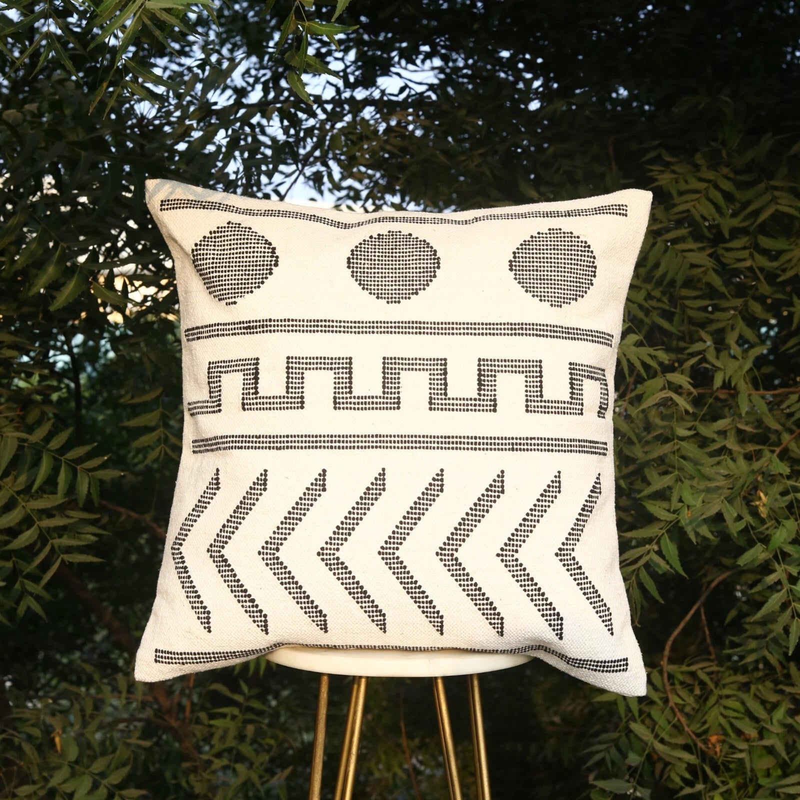 Geometric pattern sabra kilim cushion cover authentic outdoor decor pillow cover