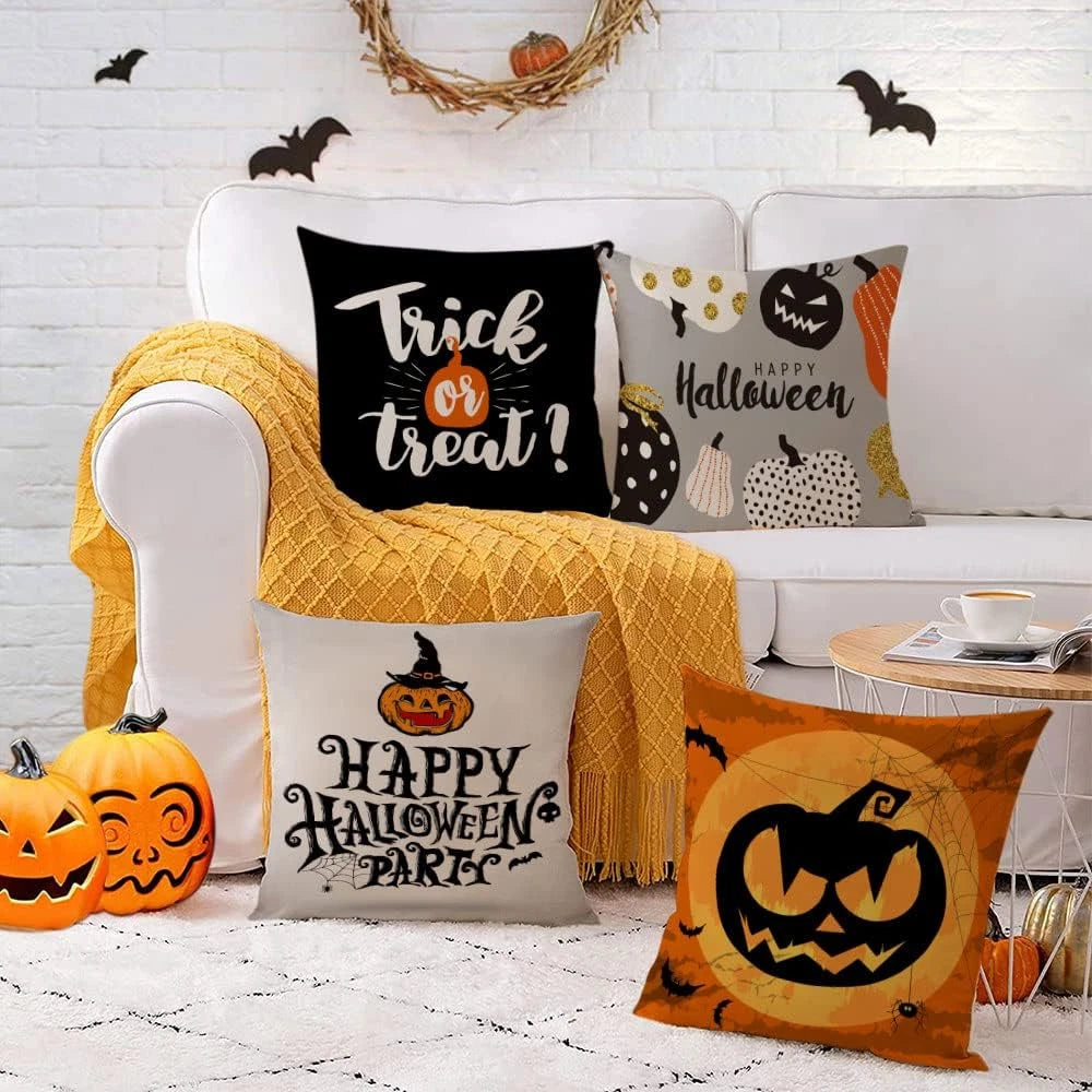 Pumpkin Spice and Pillow Nice: 4 Spooky Covers for Your Couch's Halloween Costum