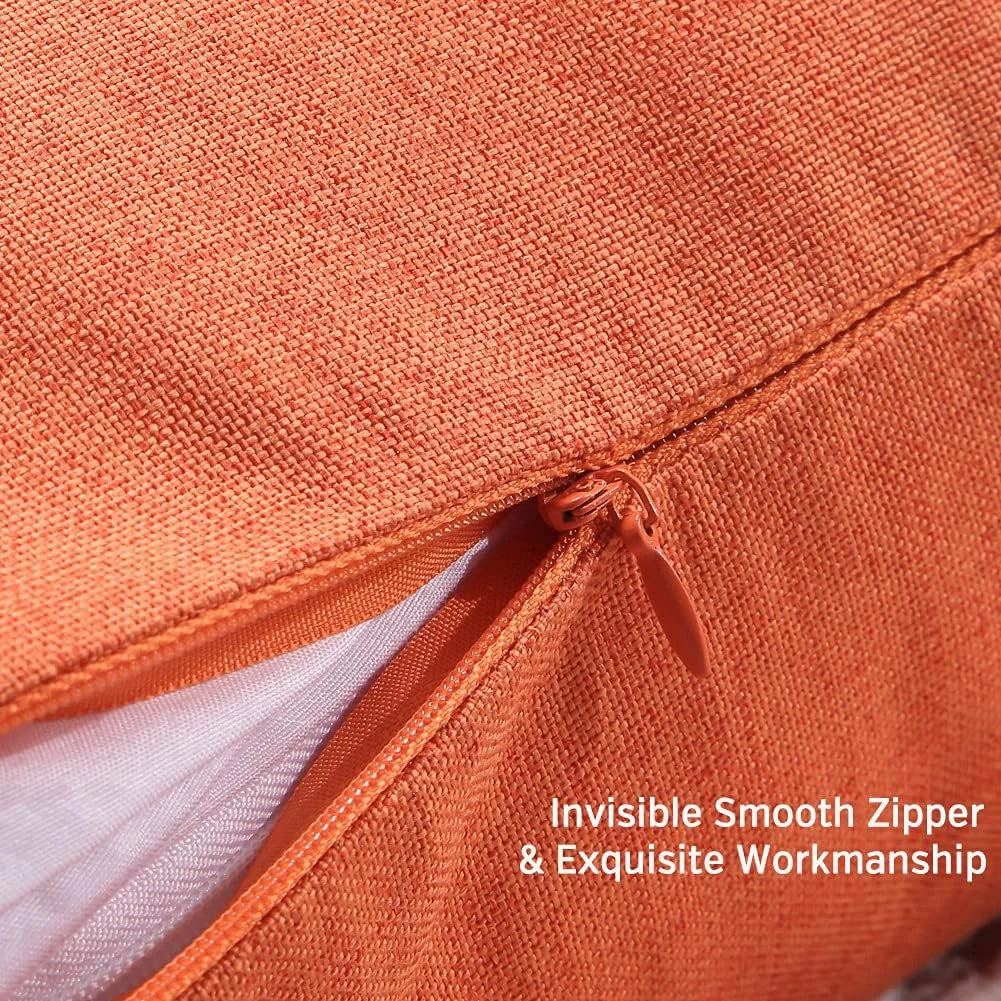 Pack of 2 Outdoor Waterproof Pillow Covers 18X18 Inch Garden Decorative Throw Pi