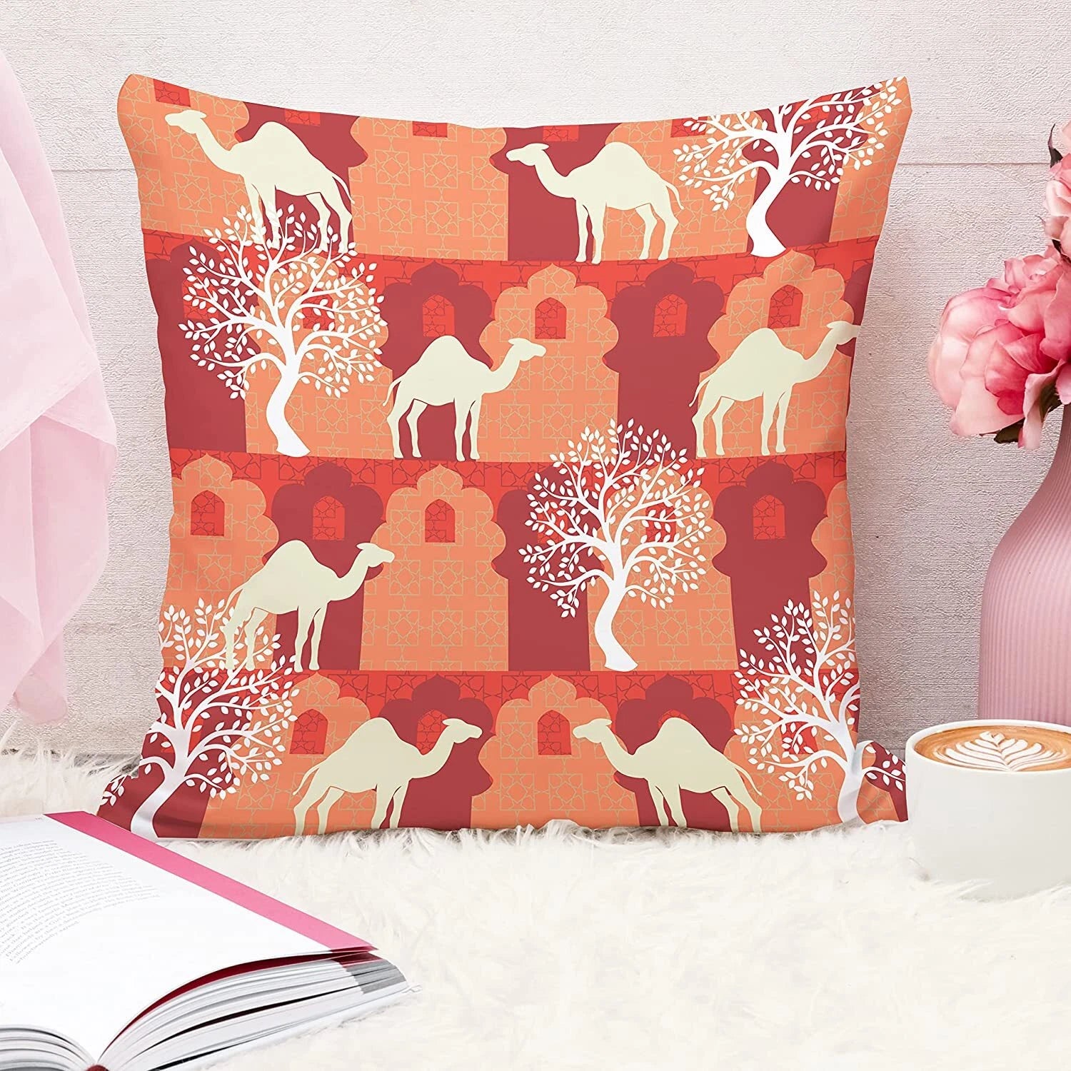 Canvas Cotton Cushion Cover, 12x12 in, Set of 5