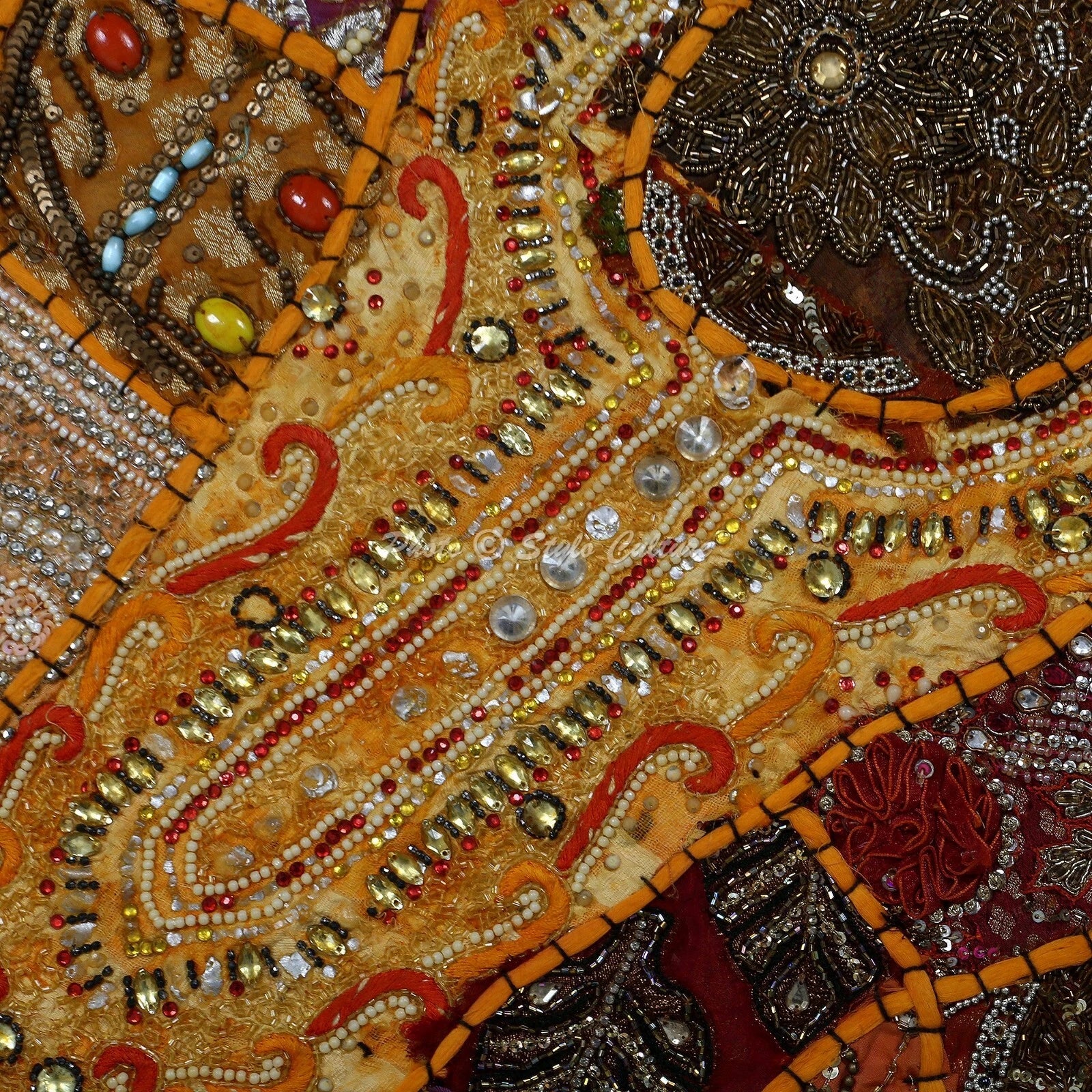 Beaded Floor Pillows Cases Bohemian Car Boho Art Room Decorative Cushion Cover