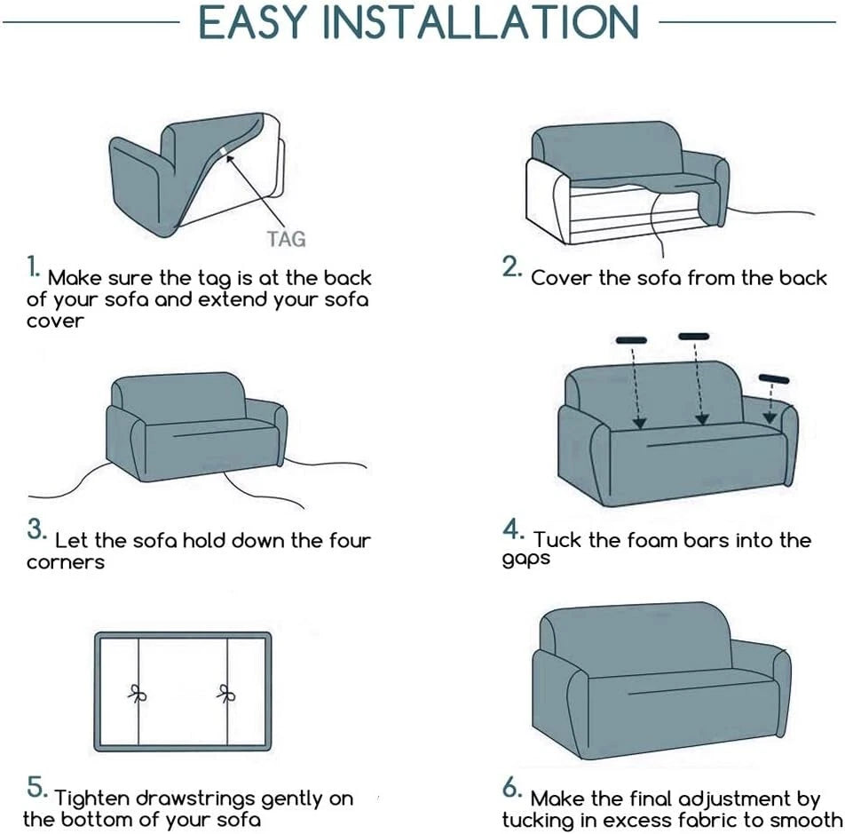 Floral Loveseat Slipcovers Stretch Couch 2 Cushion Couch + 2 Pillow cases NEW