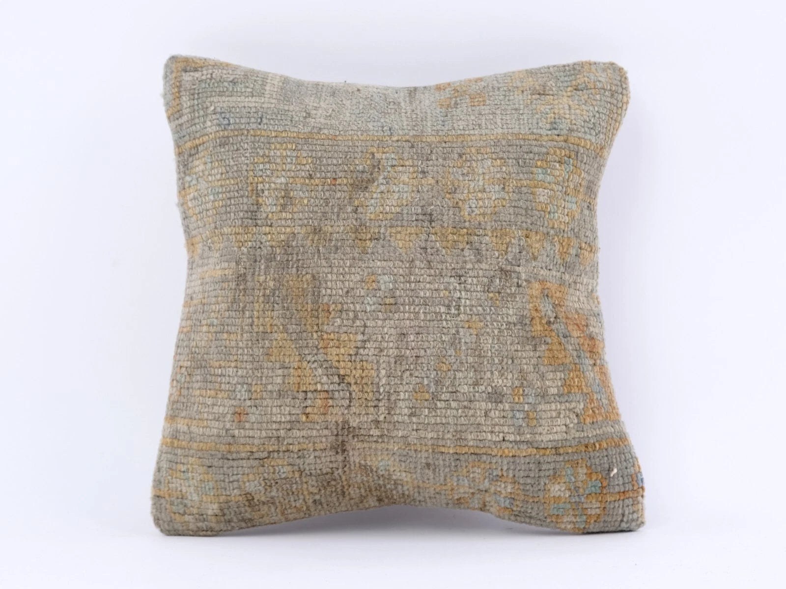 Decorative Jute Square Pillows Cover Cases Handwoven Kilim Rustic Cushion Cover