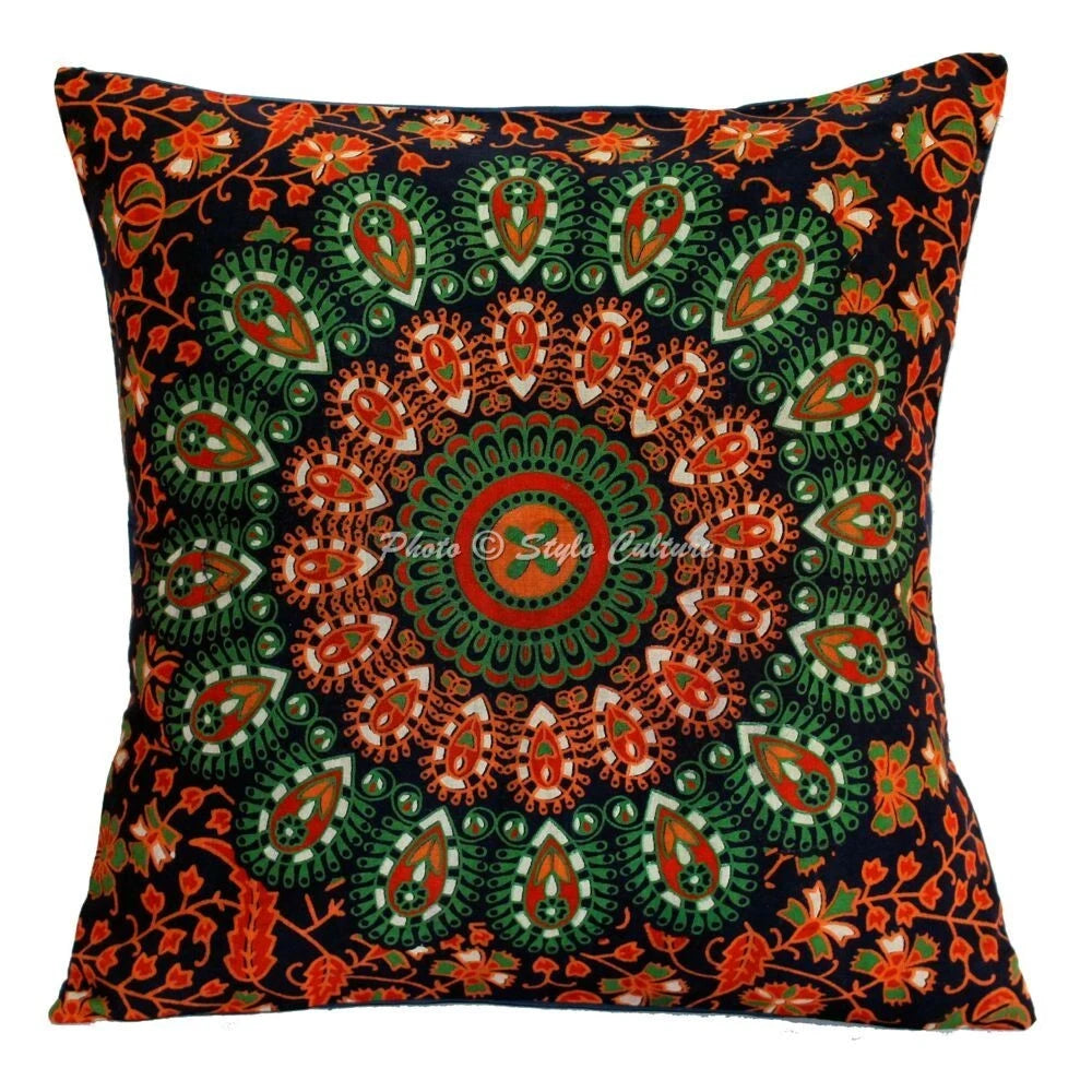 Mandala Cushion Cover Boho Sofa Cover Ethnic Decorative Bohemian Home Decor