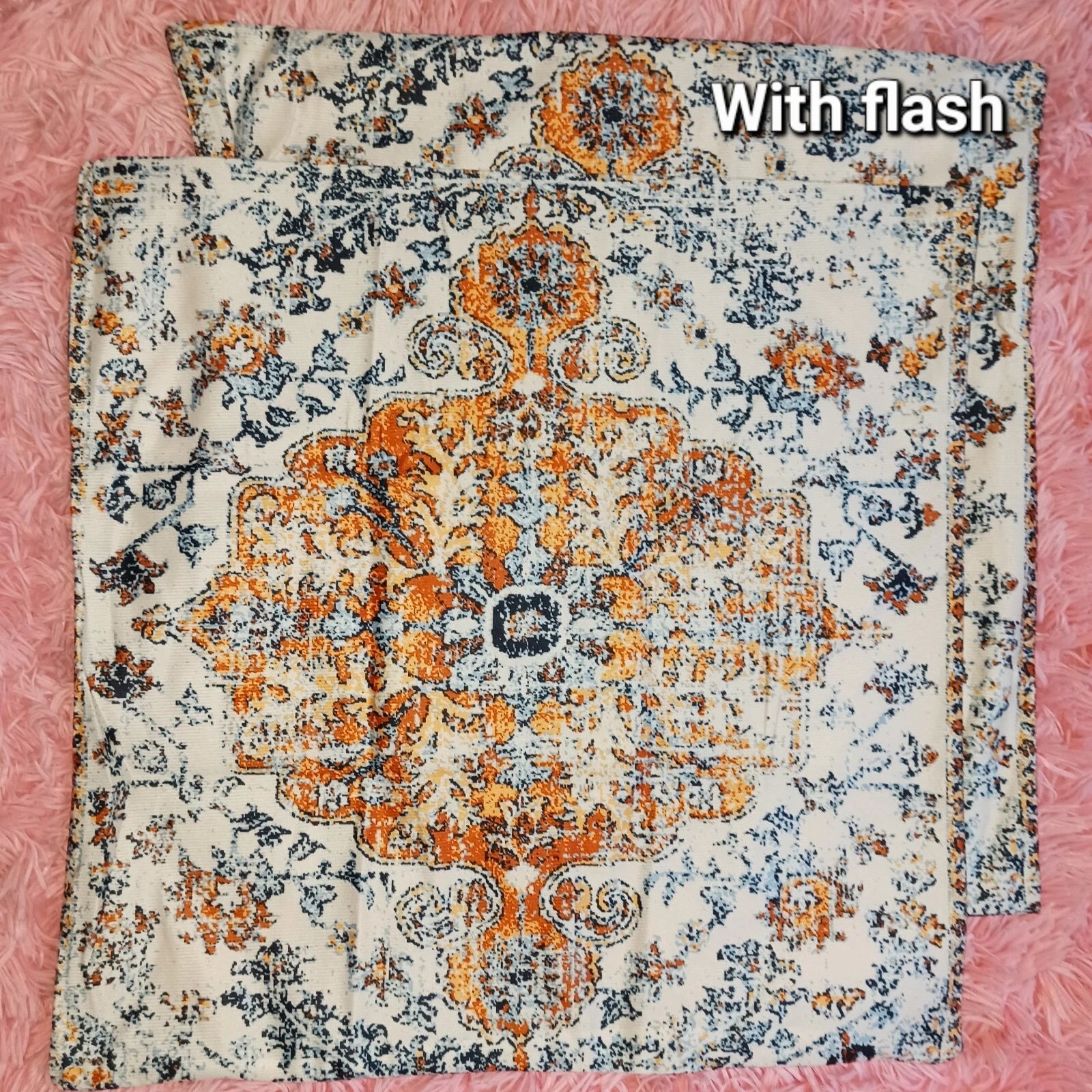 Pillow Covers 18"x18" Set of 2 Vintage Decorative Pillowcases Coushion Throws