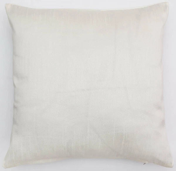 Ethnic 16 " Indian Decor Dupioni Brocade Silk Pillow/Cushion Cover Off White