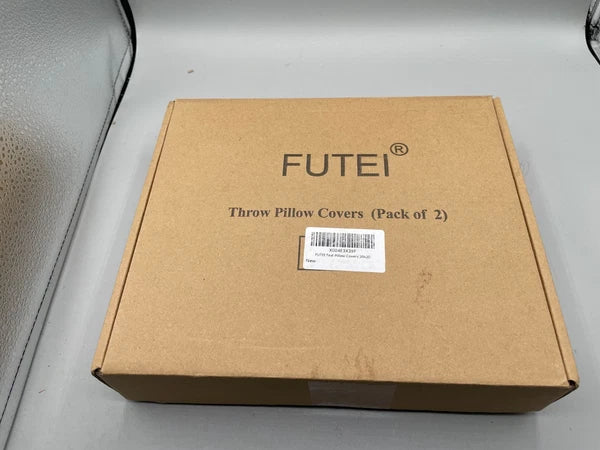 FUTEI Teal Throw Pillow Covers 20x20 Inch Set of 2,Soft Cozy Bound Edge