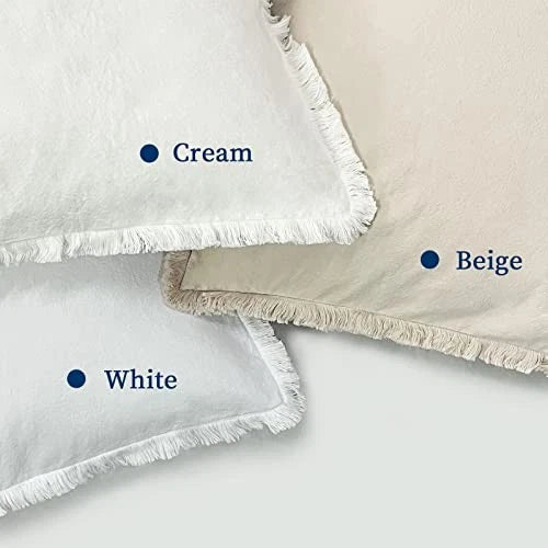 Pillow Covers 26x26 Set of 2 Throw Pillow Covers 26" x 26" (Pack of 2) Cream
