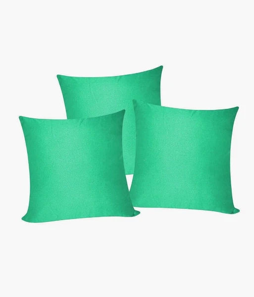 3 x Plain Satin 35x35 Light Teal Cushion Cover / Pillow Cases /Sofa Décor