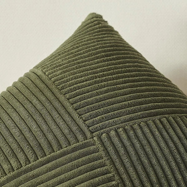 Olive Green Decorative Throw Pillow Covers Set of 2 18X18 Inches for Couch Bed S