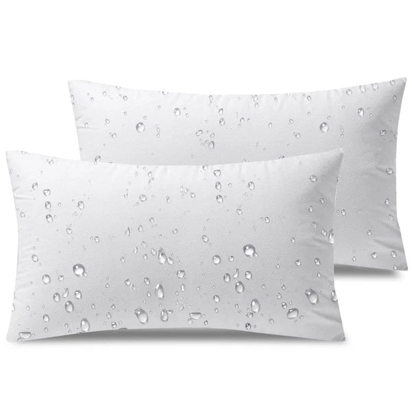 Water Resistant 12x20 Outdoor Pillow Inserts - 2 Pack Decorative Cushions