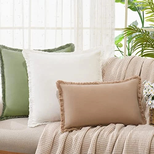 Pillow Covers 26x26 Set of 2 Throw Pillow Covers 26" x 26" (Pack of 2) Cream