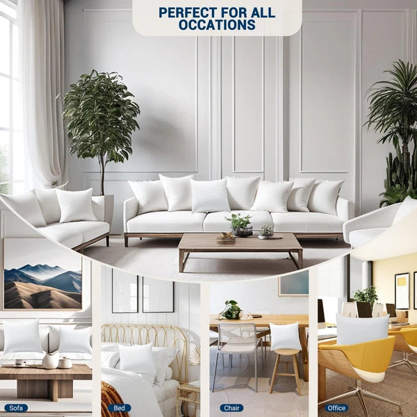 18x18 Pillows Inserts Set of 2, Machine Washable Throw Pillow Inserts with So...