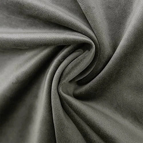 Decorative Lumbar Velvet Throw Pillow Covers 12x20 12" x 20" (Pack of 2) Ash