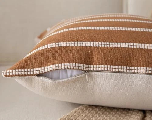 Boho Throw Pillow Covers 12x20 Set of 2 Soft 12" x 20" (Pack of 2) Brown