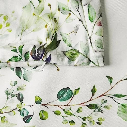 Velvet Floral Spring Pillow Covers 18 x 18 Inch Set of 2 Vintage Wild Flowers