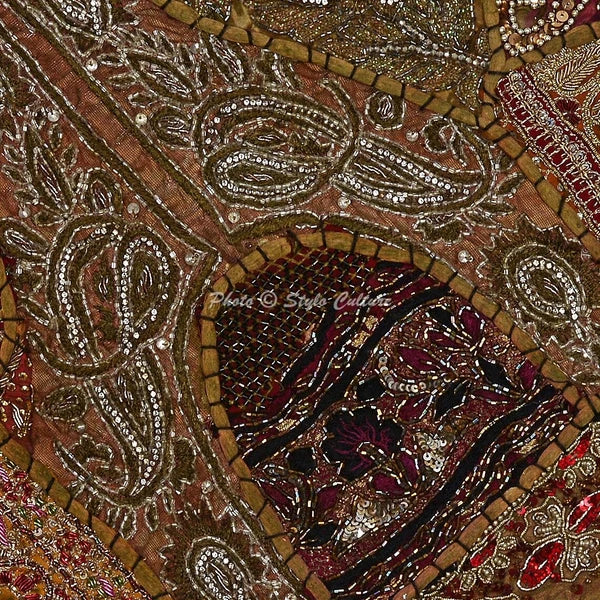 Beaded Floor Pillows Cases Boho Car Sofa Boho Art Room Decorative Cushion Cover