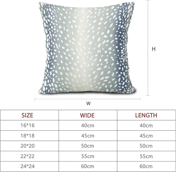 Antelope Pillow Covers 18X18 Inch 18" x (Pack of 2), Blue Gray