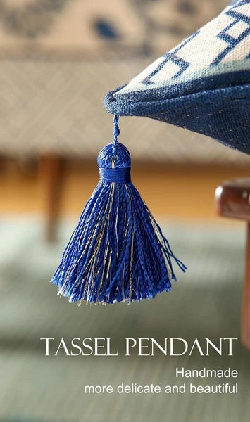 Porcelain Throw Pillow Covers Set of 2,Classic Chinoiserie Blue and White wit...