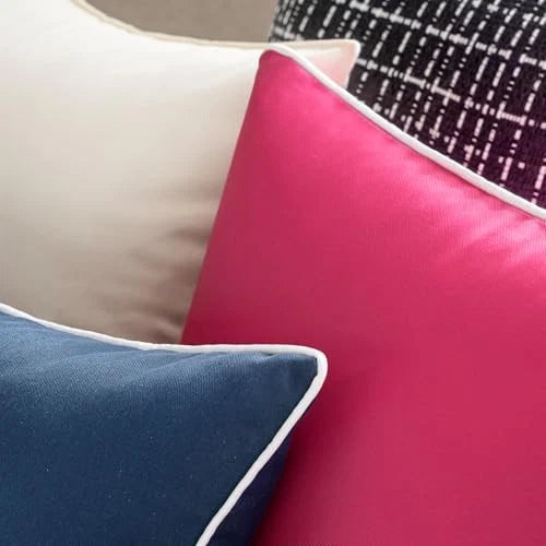Pack of 2 Outdoor Waterproof Pillow Covers 18" x 18" (Pack of 2) Hot Pink