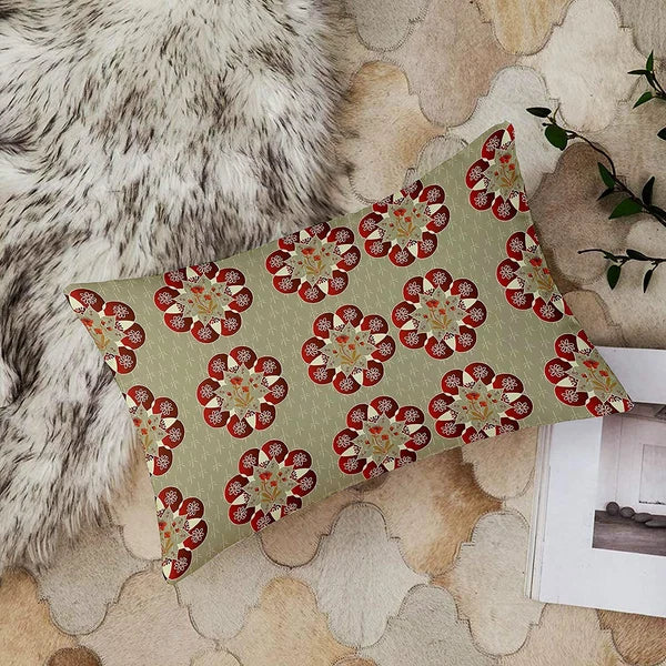 Cotton Cushion Cover, 12x18 in, Set of 2