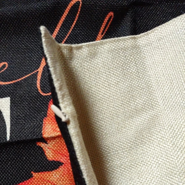 Decorative Pillow Cover hello fall Cushion Case 17.5"×17.5"