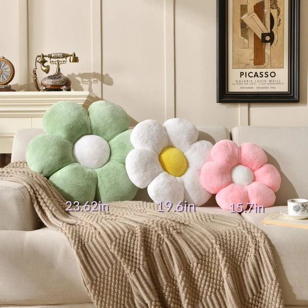 Pink Flower Pillow,Flower Shaped Throw Pillow 19.6In Daisy Pillow Cute Flower...