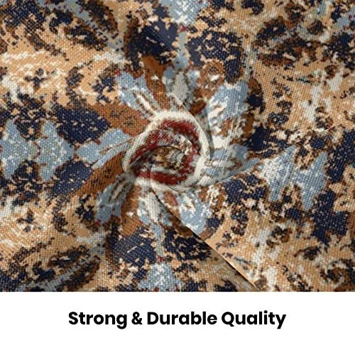 Boho Pillow Covers 16x16 Inch Set of 16" x 16" (Pack of 2) Blue Brown Boho