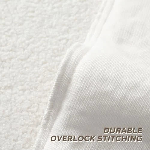 Throw Pillow Covers 22x22 Inch Set of 22" x 22" (Pack of 2) Cream White