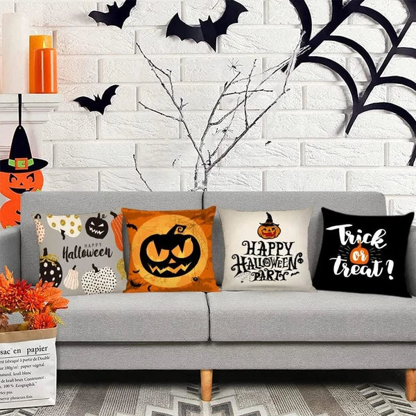Pumpkin Spice and Pillow Nice: 4 Spooky Covers for Your Couch's Halloween Costum