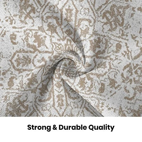 Boho Pillow Covers 18x18 Inch Set 18" x 18" (Pack of 2) Brown Beige White Boho