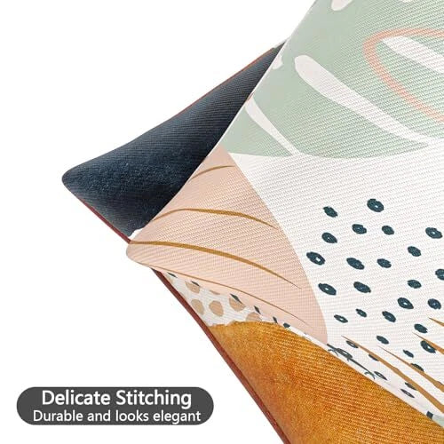 Throw Pillow Covers, 18x18 Inch Cotton Linen Pillow Cases 2pcs-abstract Spots