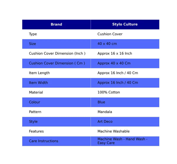 Mandala Cushion Cover Boho Sofa Cover Ethnic Decorative Bohemian Home Decor