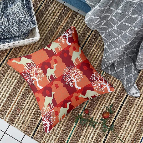 Canvas Cotton Cushion Cover, 12x12 in, Set of 5