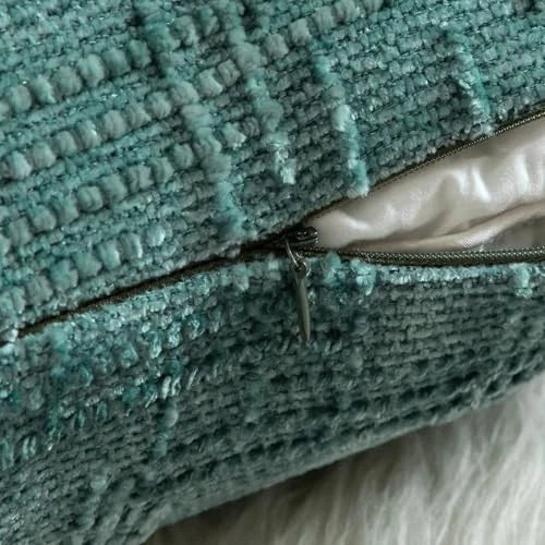 Pack of 2 Soft Chenille Textured Throw Pillow 20" x 12" (Pack of 2) Teal