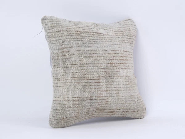 Anatolian Turkish Kilim Pillow, 12x12 Pillow Case, Decorative Pillow Cushion