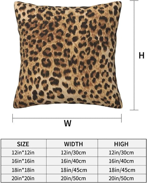 Leopard Pillow Covers 18x18 in Couch 18" x (Pack of 2),