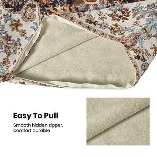 Boho Pillow Covers 16x16 Inch Set of 16" x 16" (Pack of 2) Blue Brown Boho